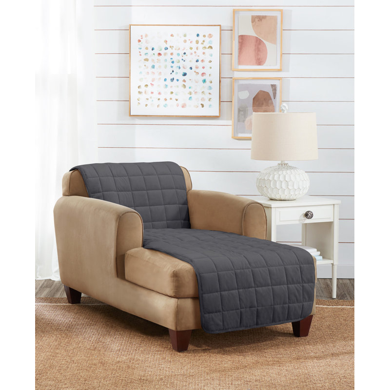 Sure Fit Deep Pile Box Cushion Chaise Lounge Slipcover & Reviews Wayfair